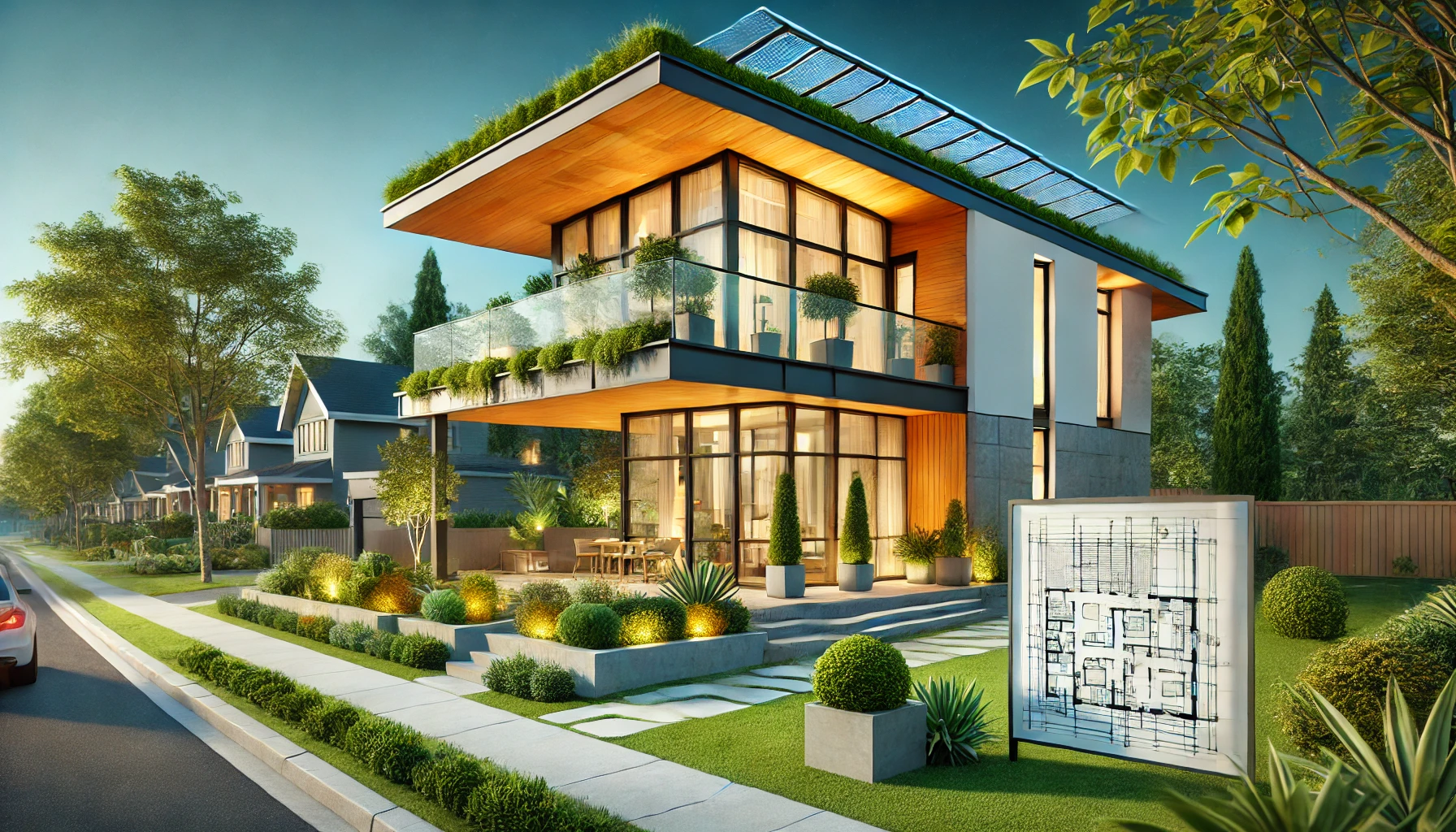 custom-built modern home in Toronto